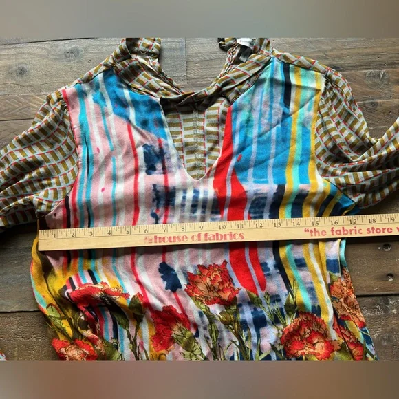 Anthropologie blouse rainbow medium - Picture 5 of 5